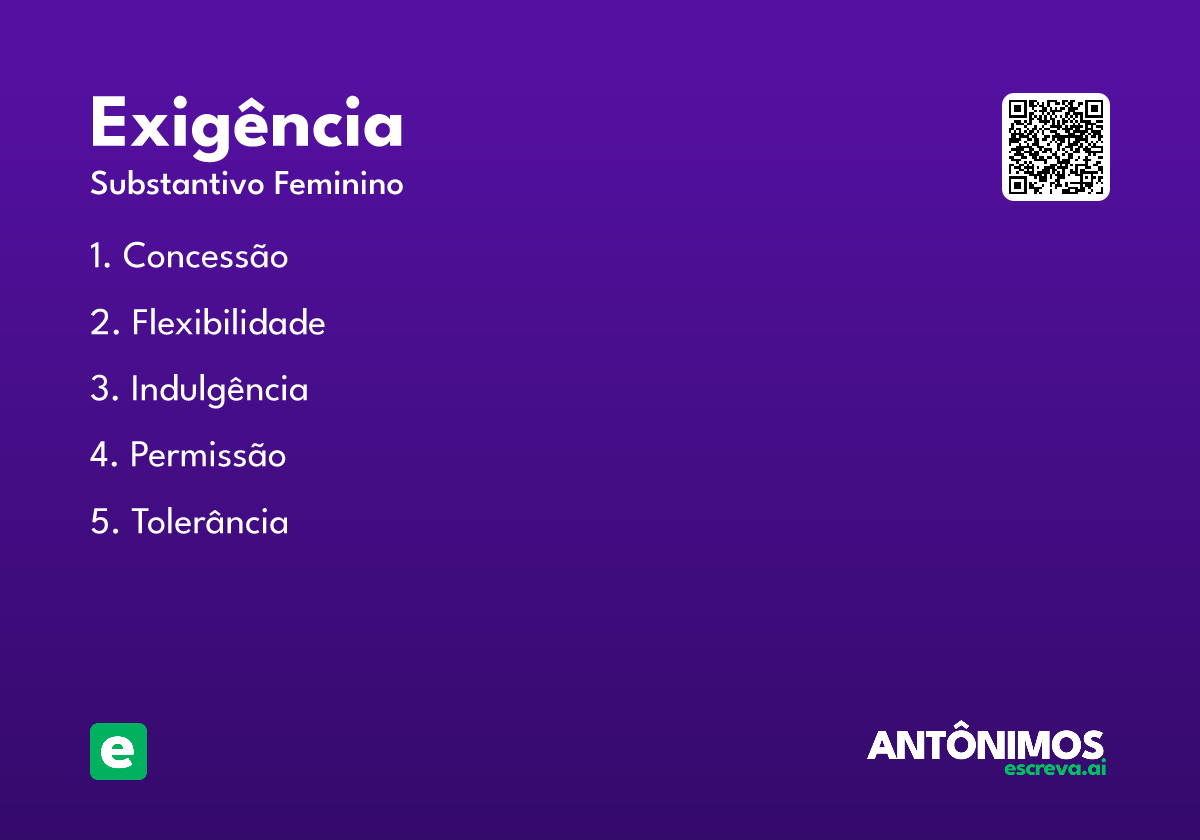 exigência
