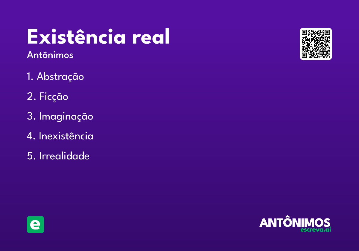 existência real