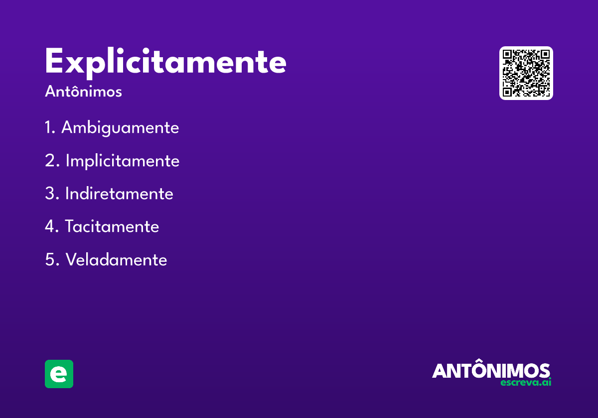 explicitamente