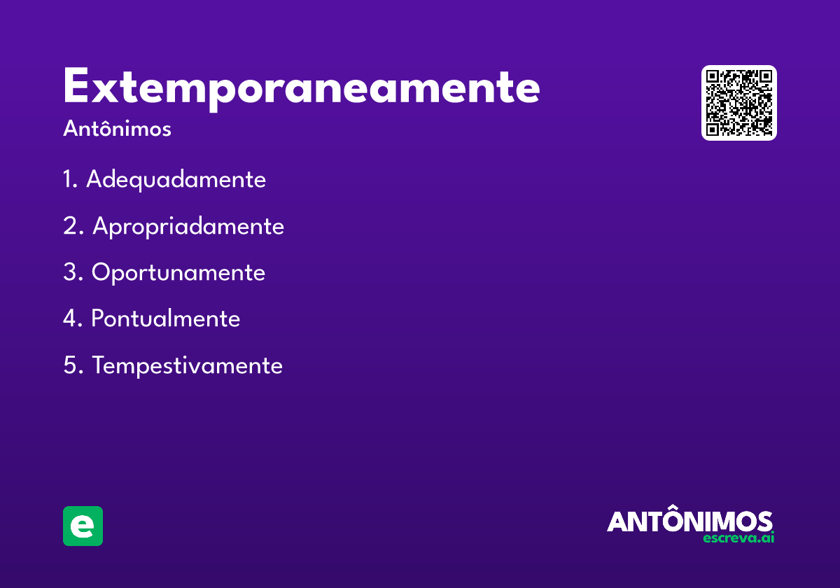 extemporaneamente