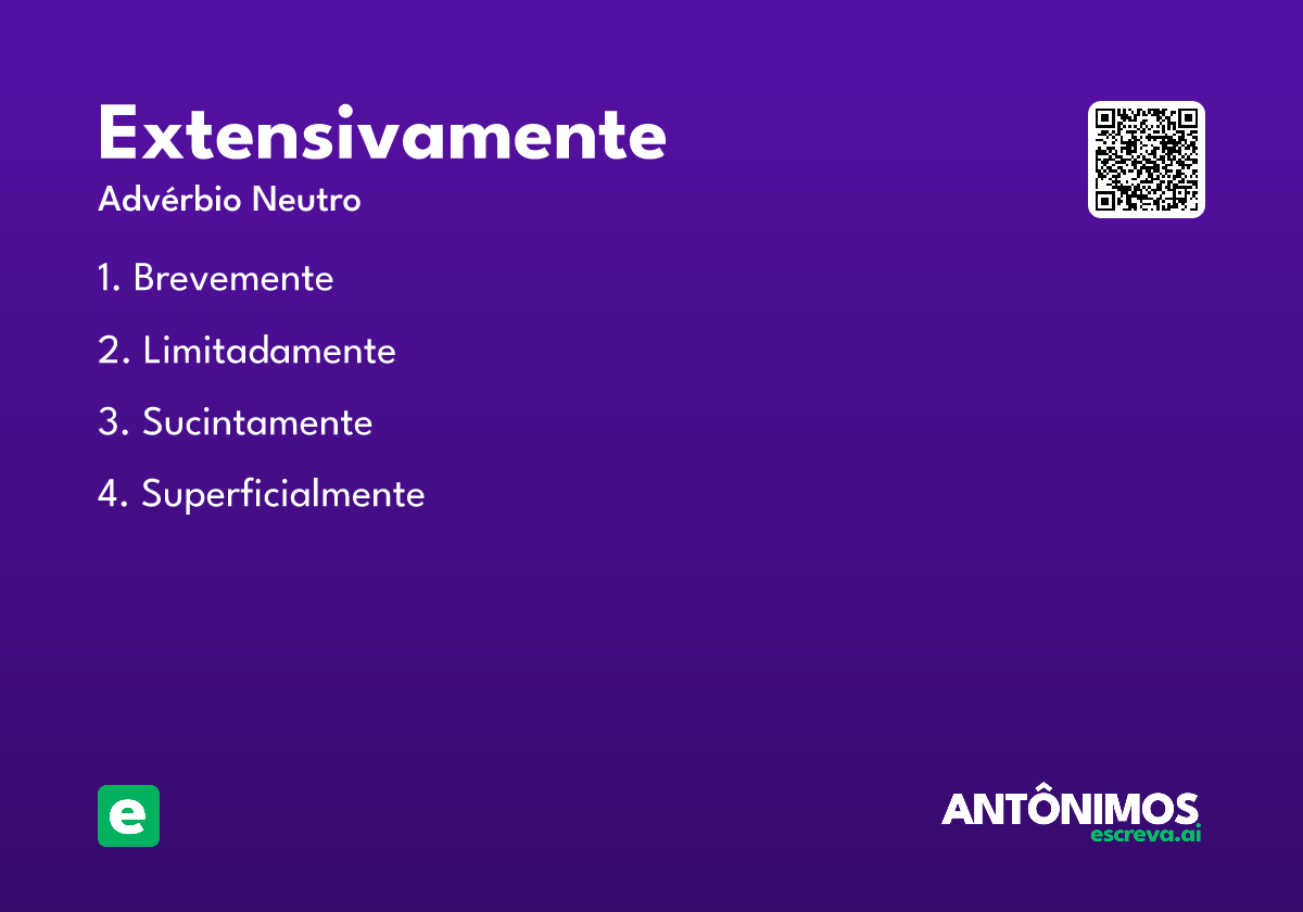 extensivamente
