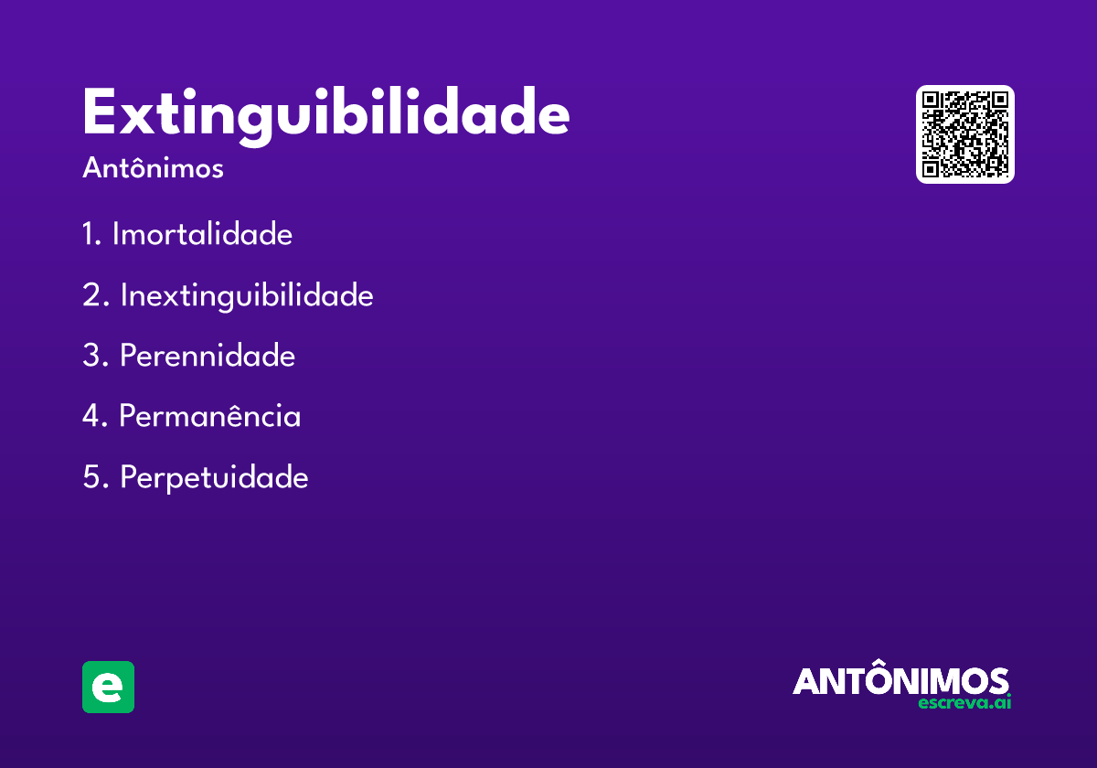 extinguibilidade