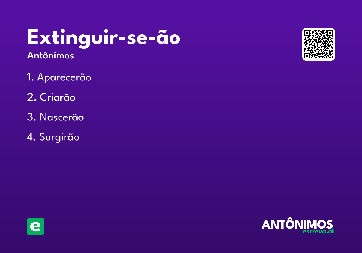 extinguir-se-ão
