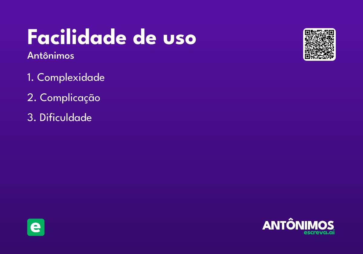 facilidade de uso