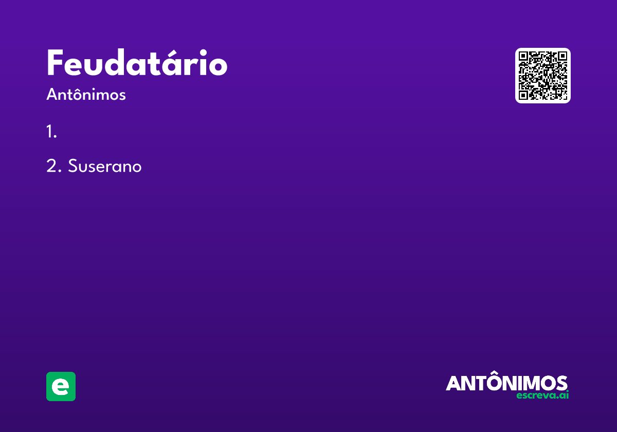 feudatário