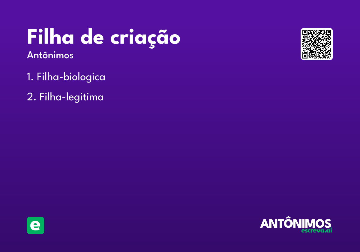 filha de criação