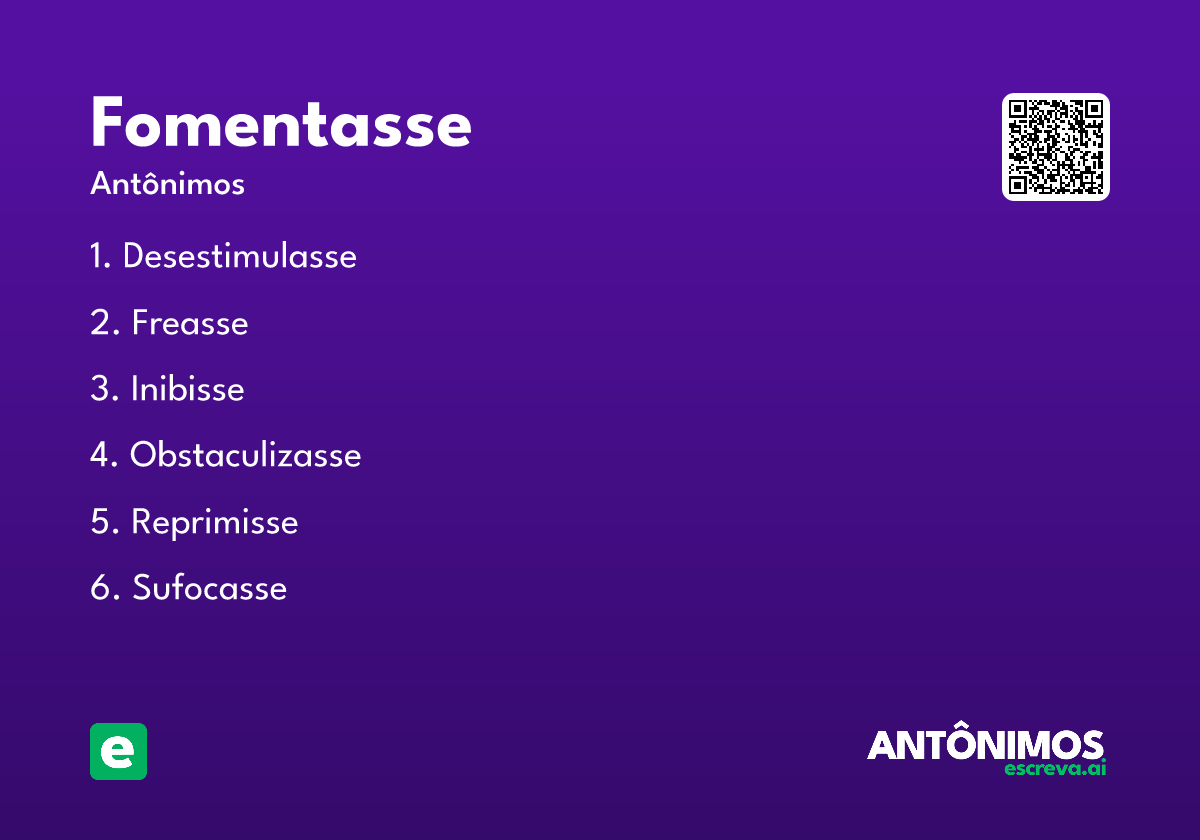 fomentasse