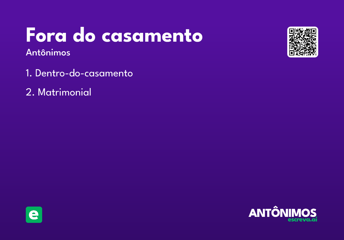 fora do casamento