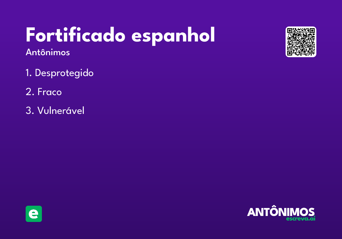fortificado espanhol