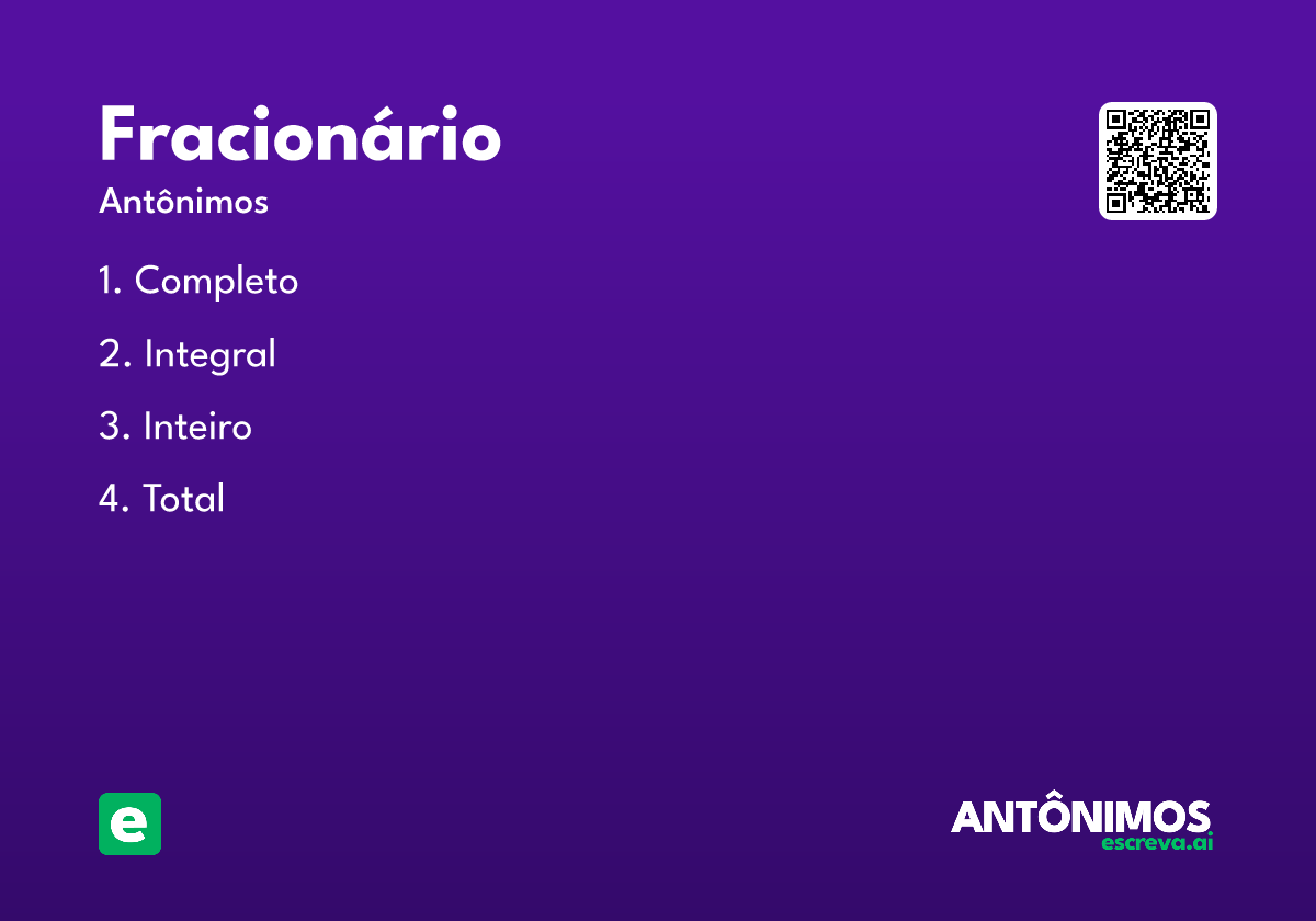 fracionário