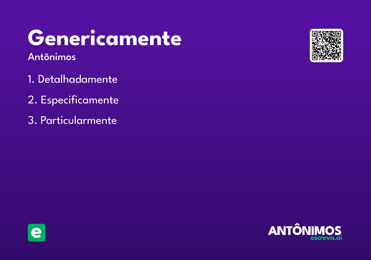 genericamente