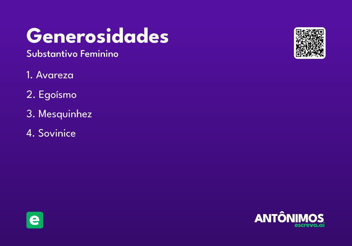 generosidades
