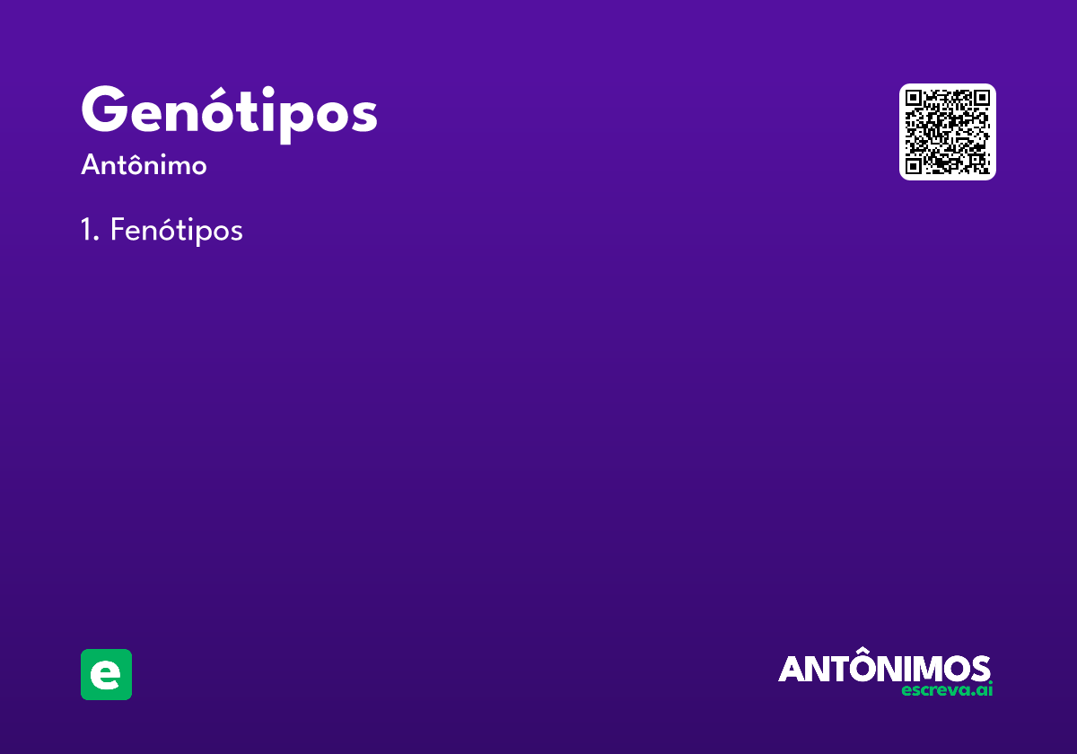 genótipos
