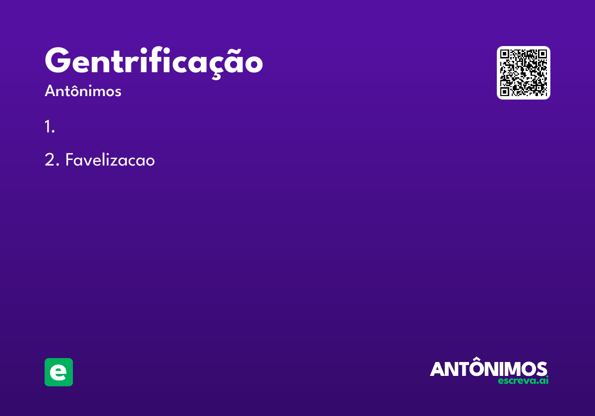 gentrificação