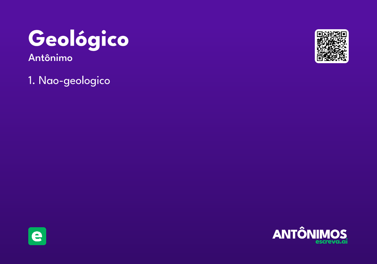 geológico
