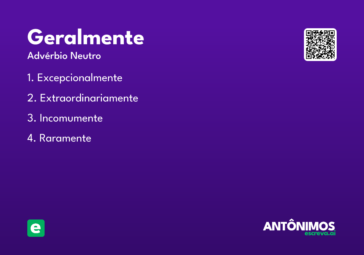 geralmente