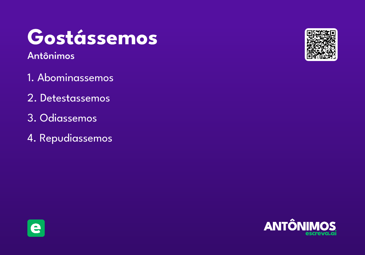 gostássemos