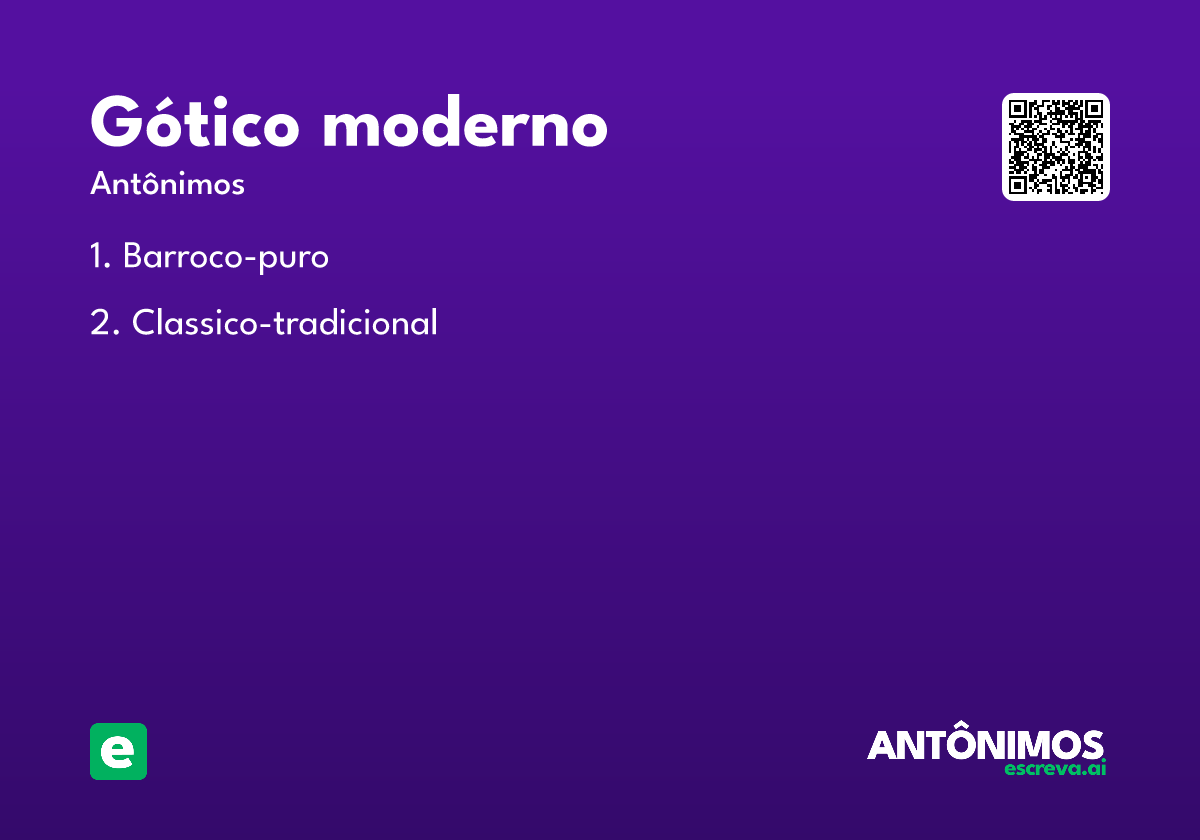 gótico moderno