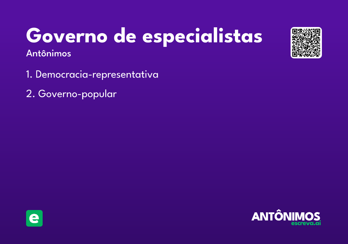 governo de especialistas