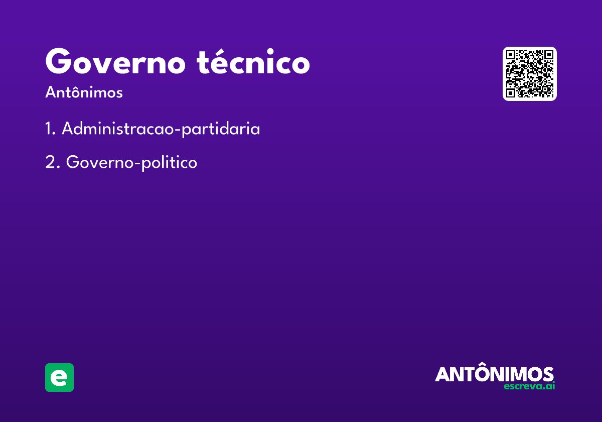 governo técnico