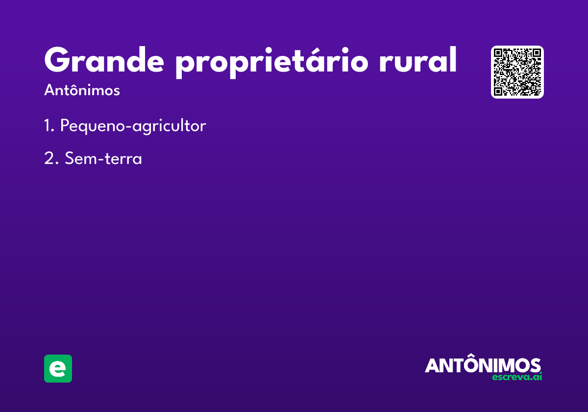 grande proprietário rural