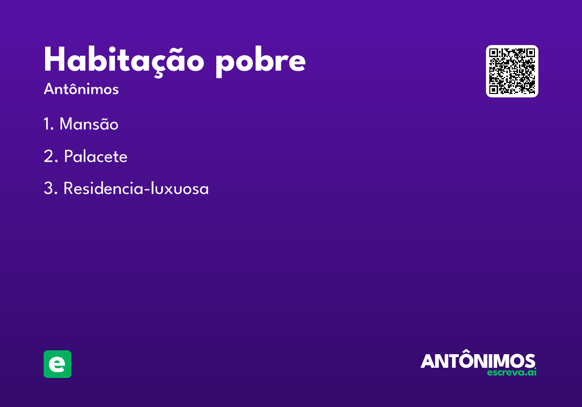 habitação pobre