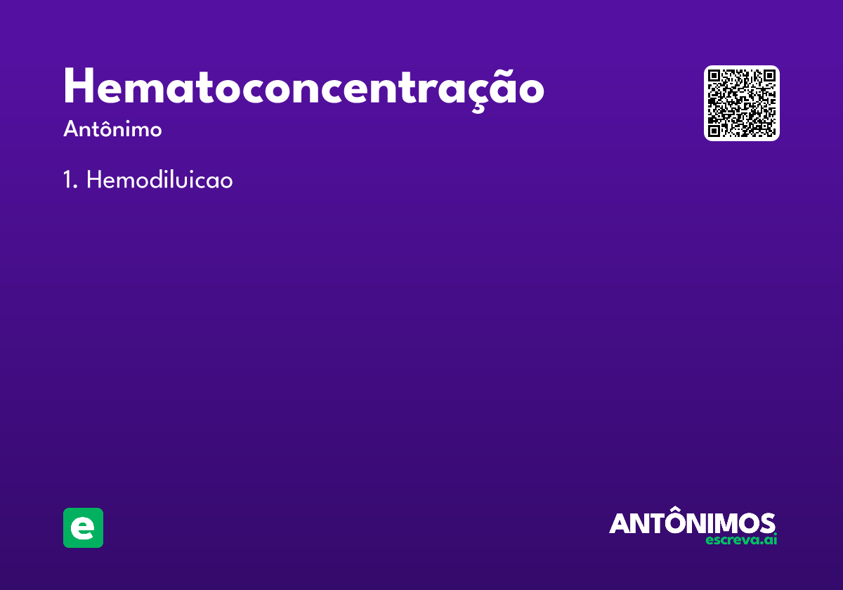 hematoconcentração