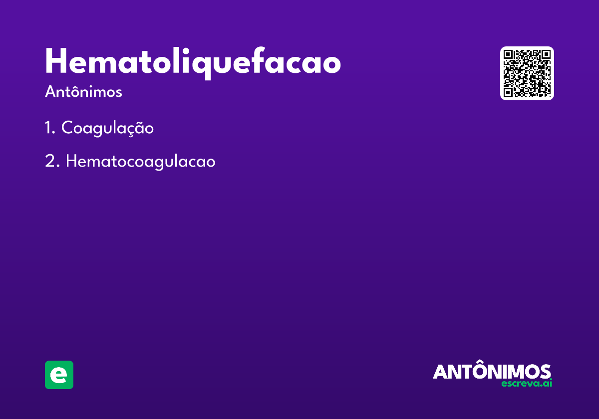 hematoliquefacao