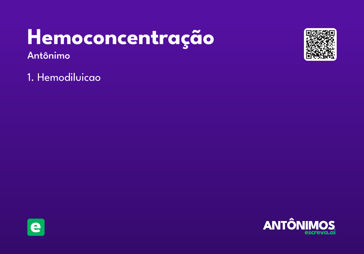 hemoconcentração