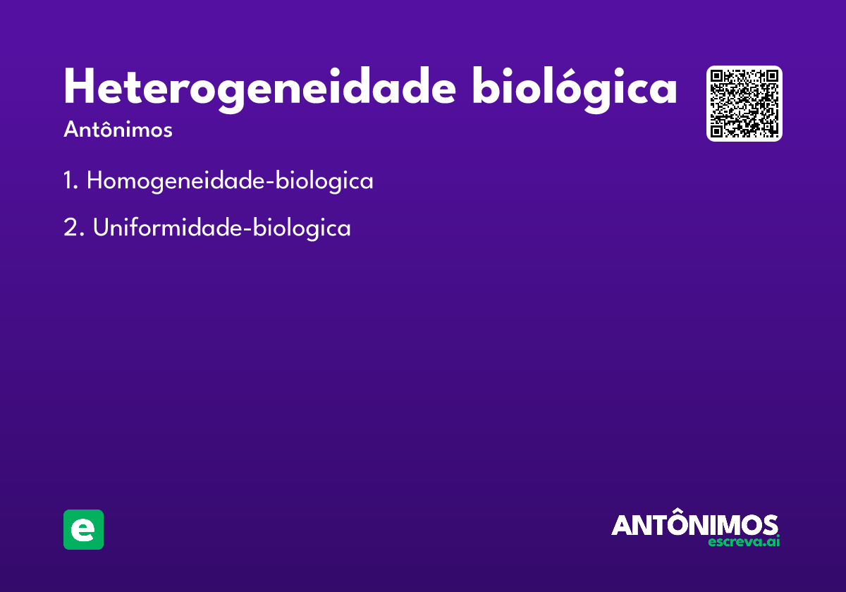 heterogeneidade biológica