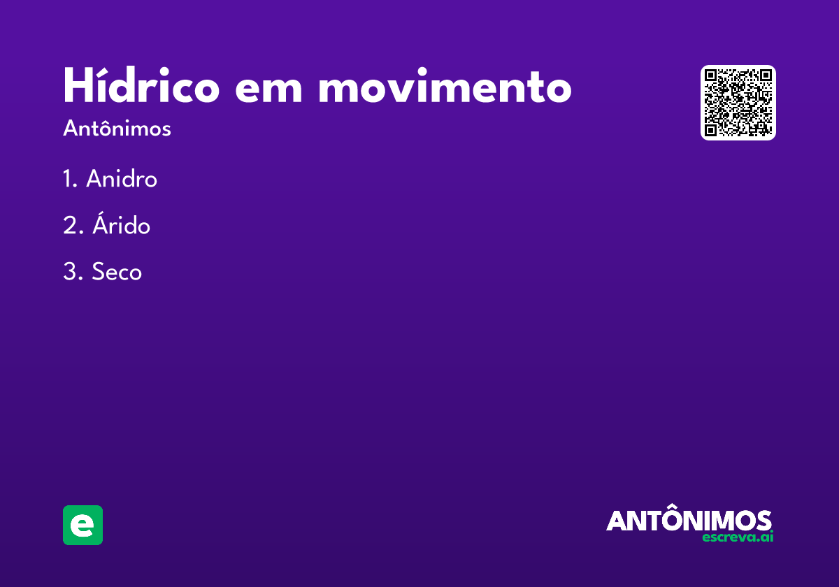 hídrico em movimento