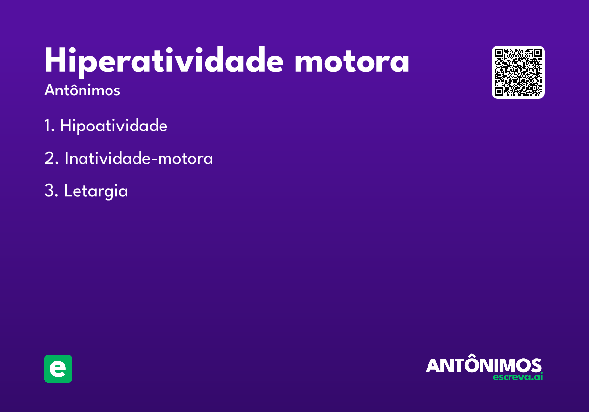 hiperatividade motora