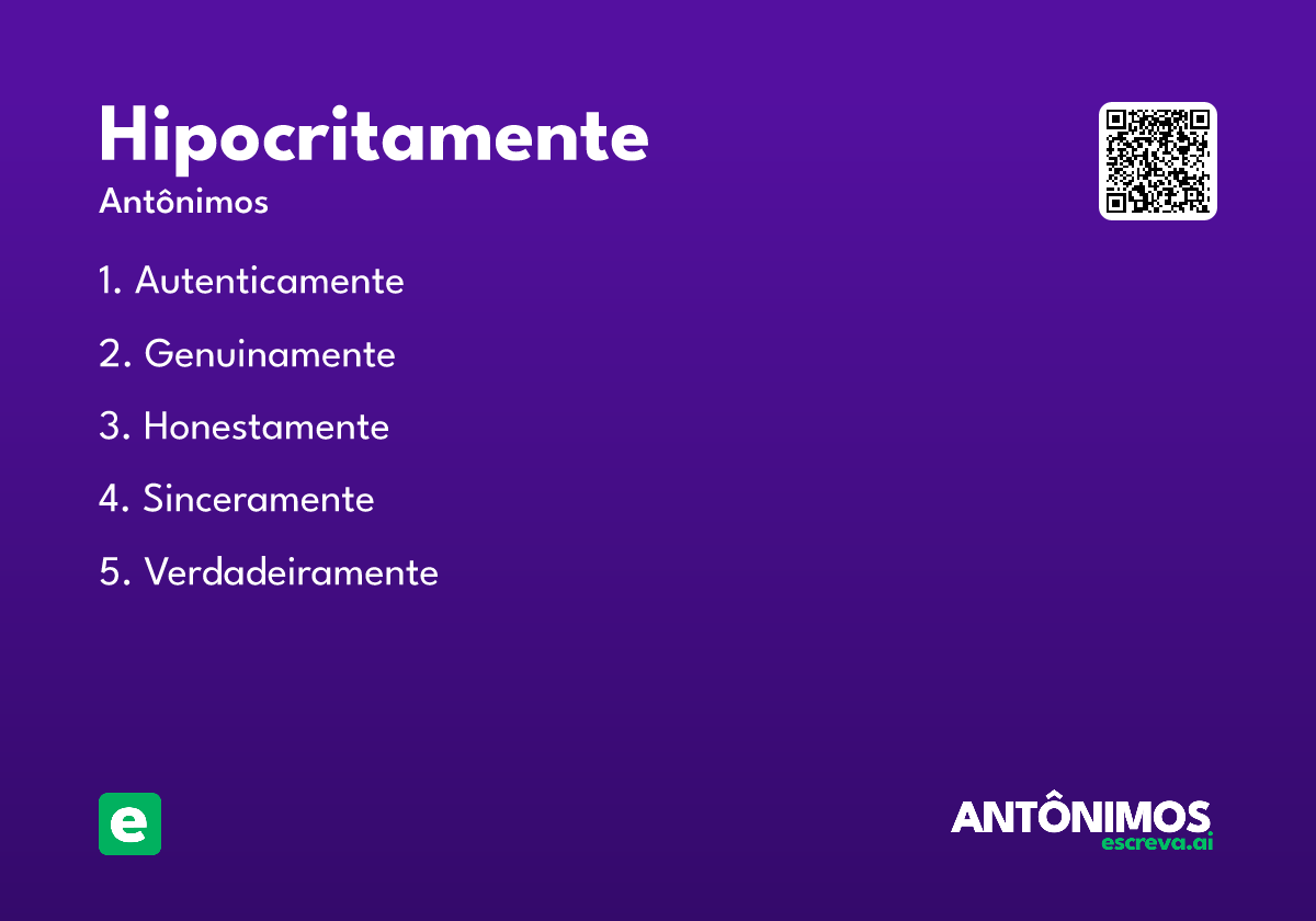 hipocritamente