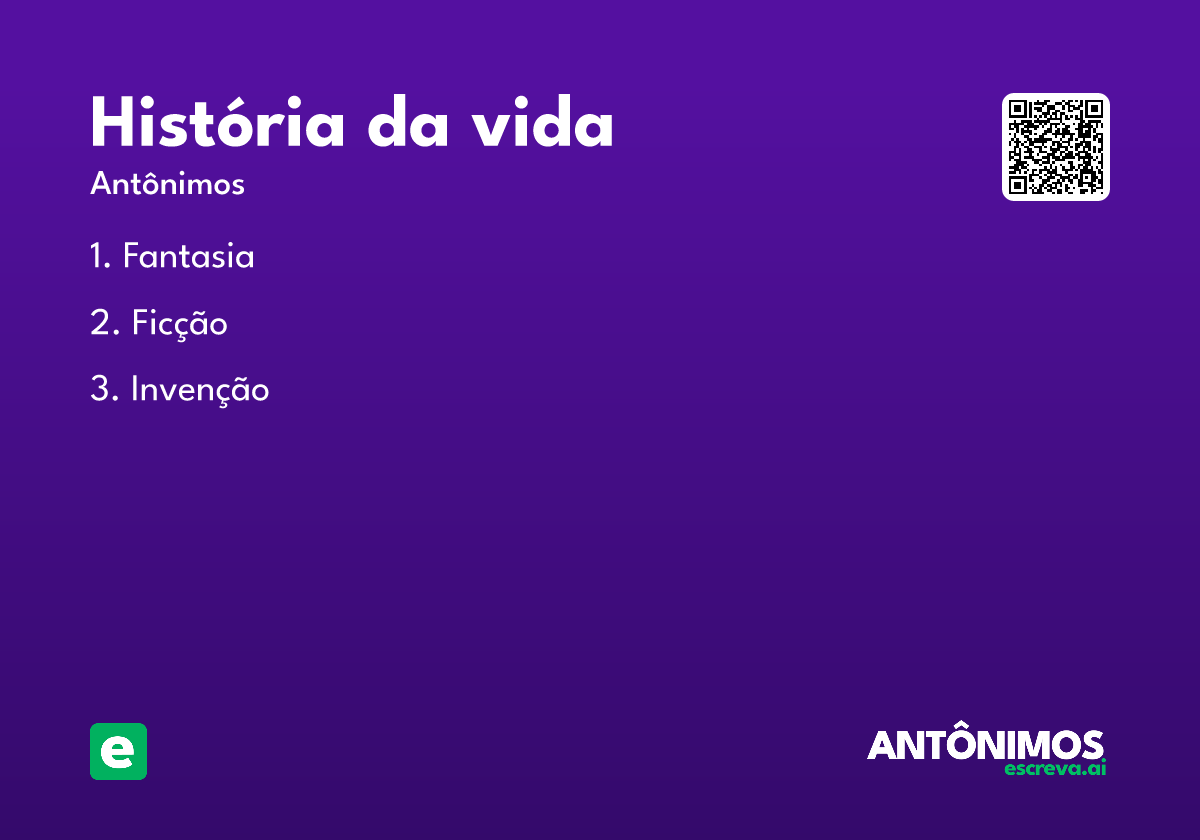história da vida