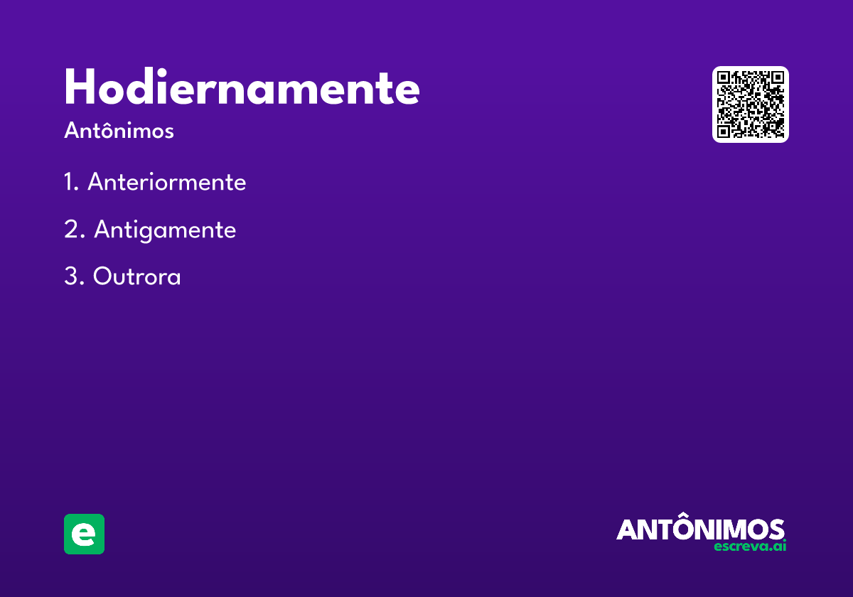 hodiernamente