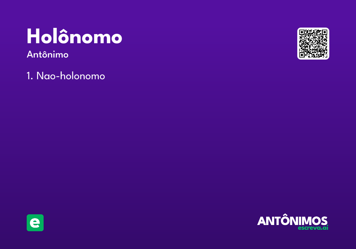 holônomo