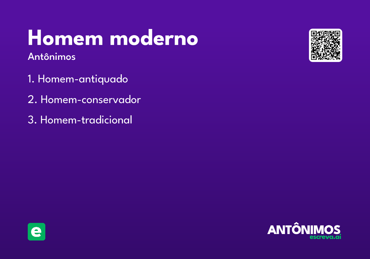 homem moderno