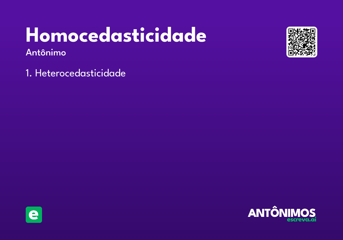 homocedasticidade