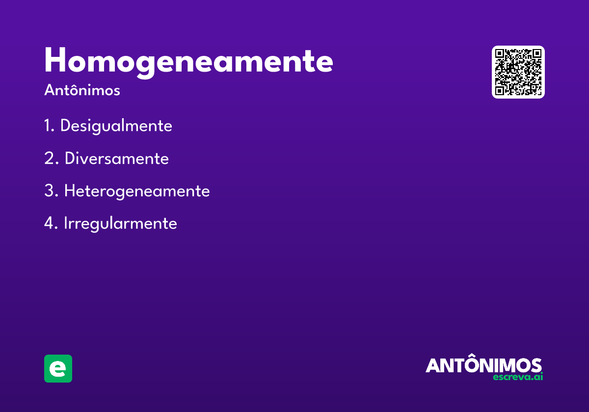 homogeneamente