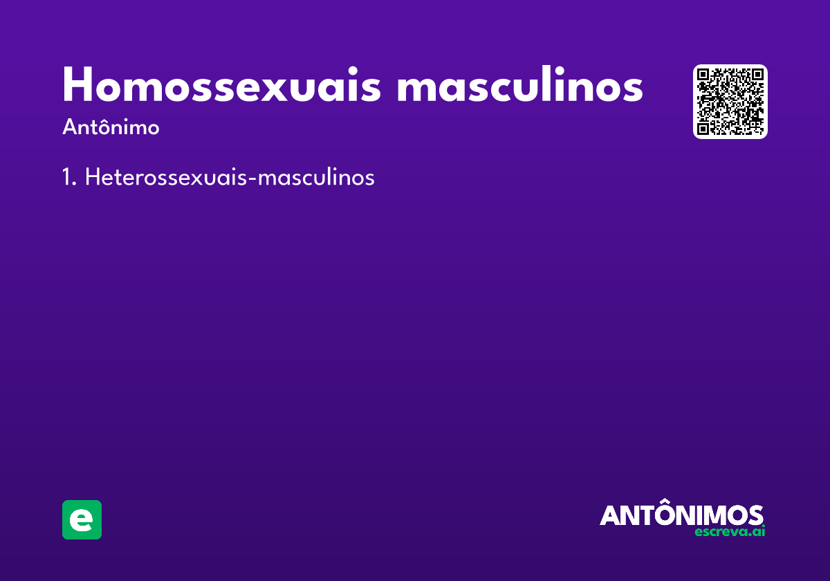 homossexuais masculinos