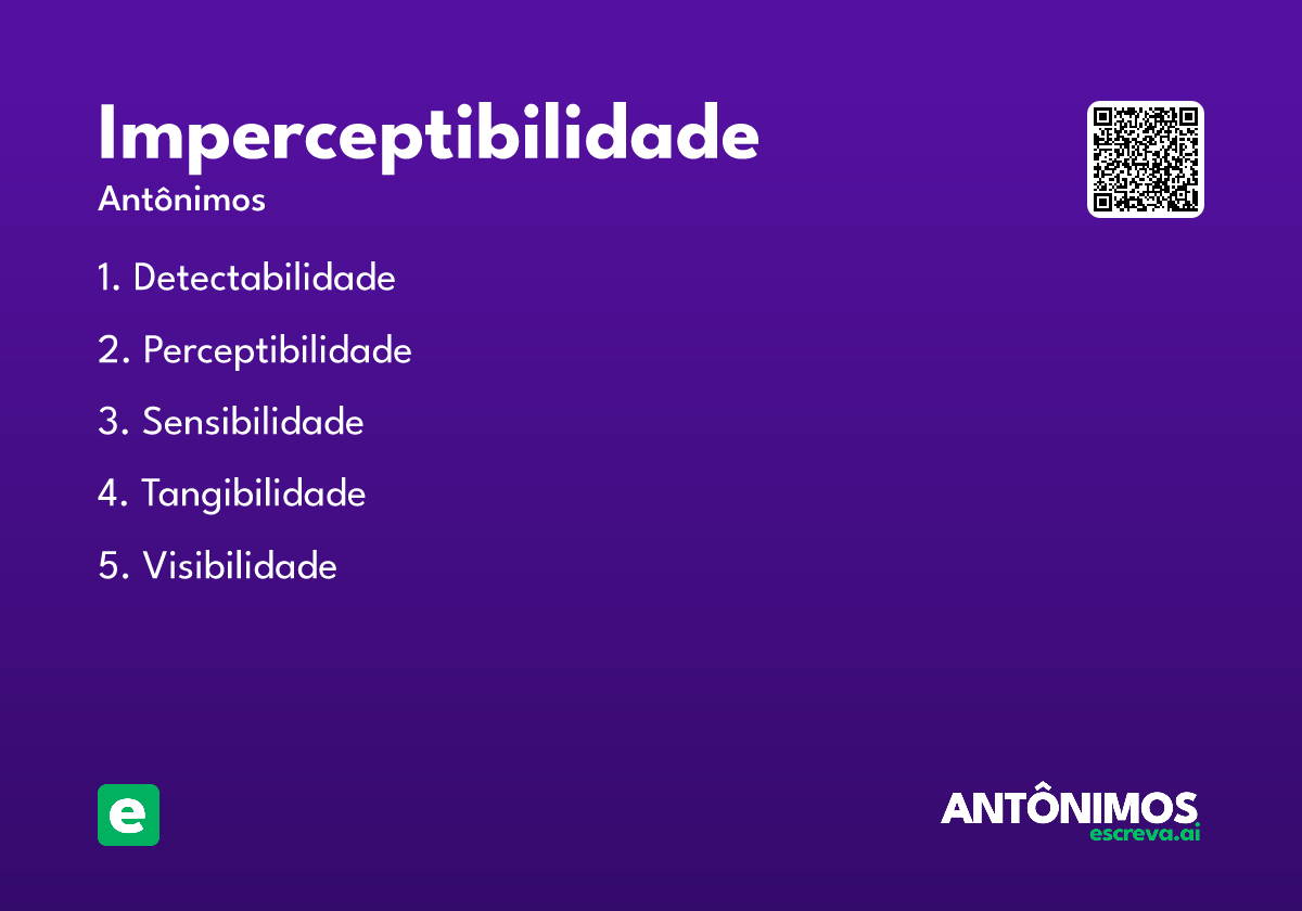 imperceptibilidade