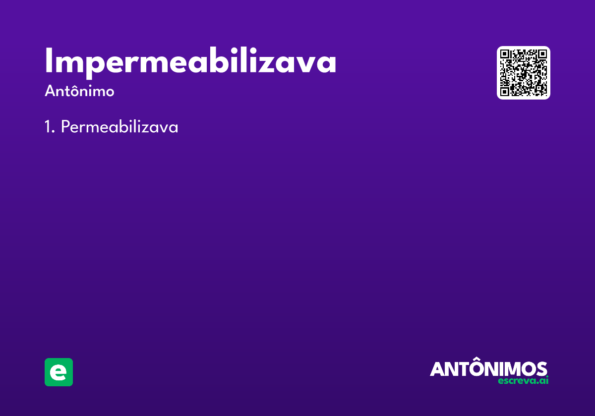 impermeabilizava