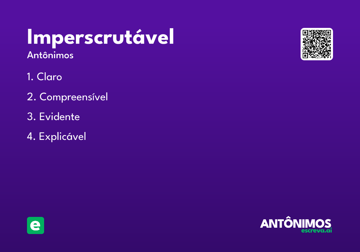 imperscrutável