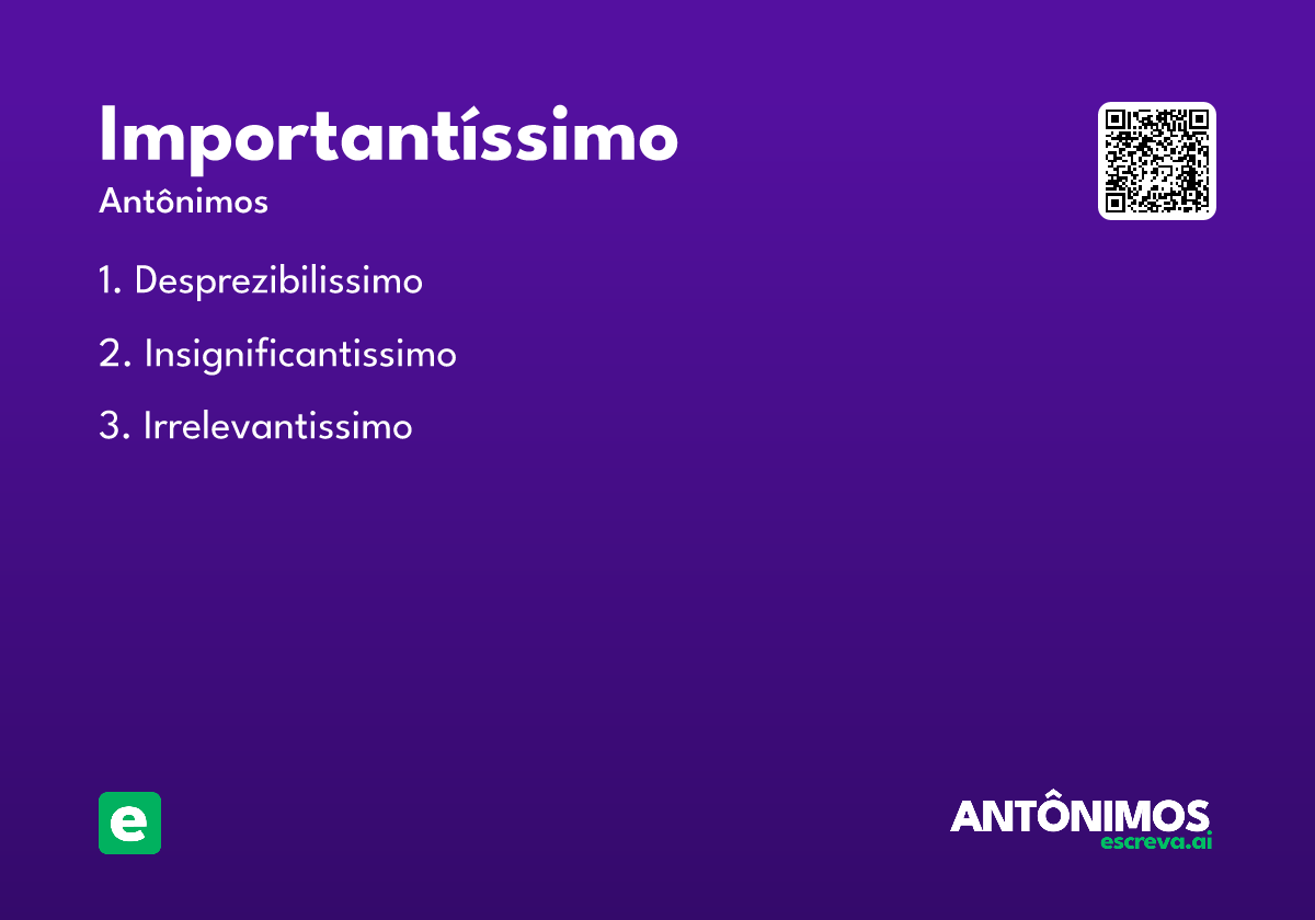 importantíssimo