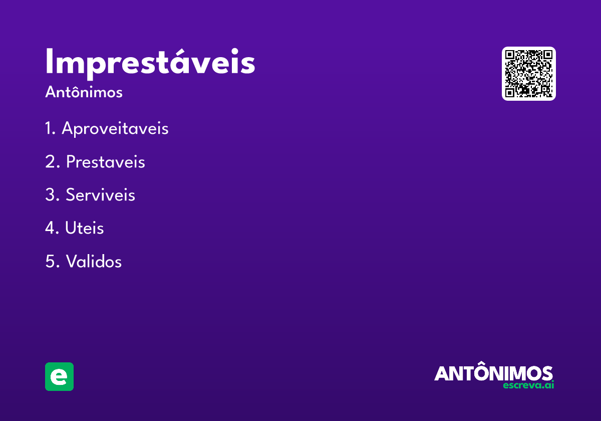 imprestáveis