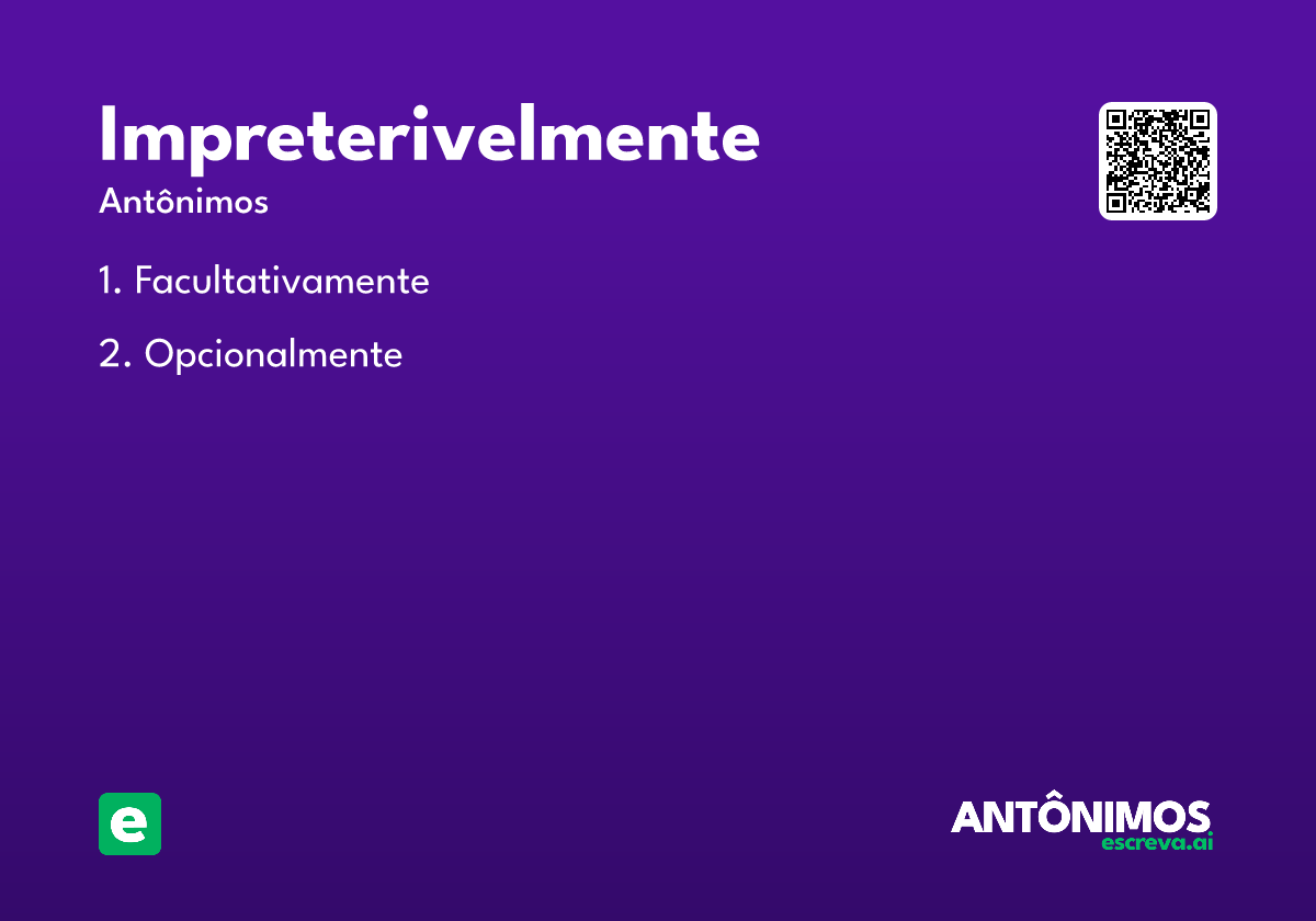 impreterivelmente