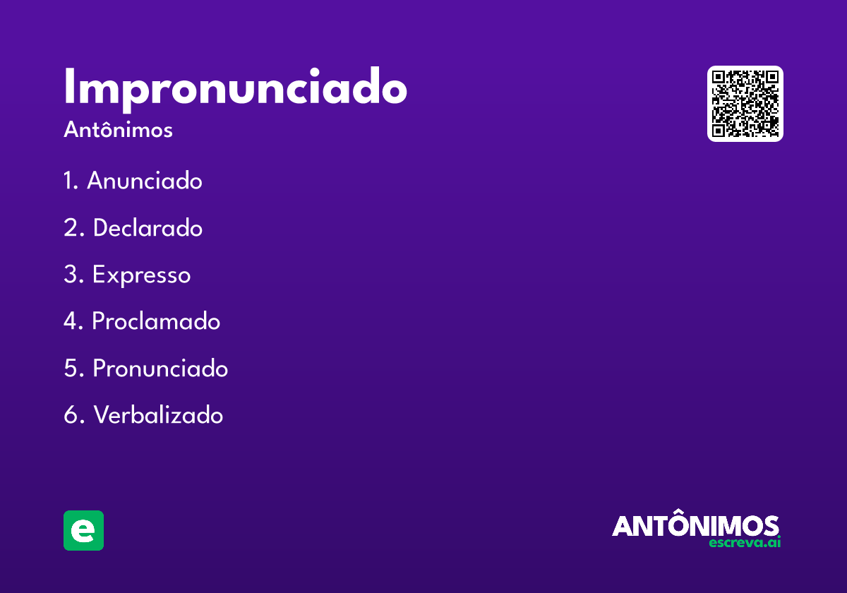 impronunciado
