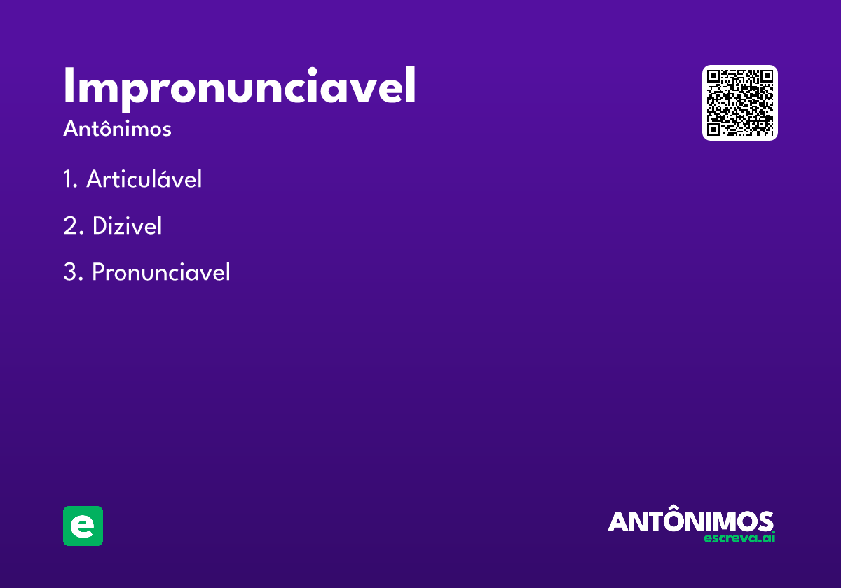 impronunciavel