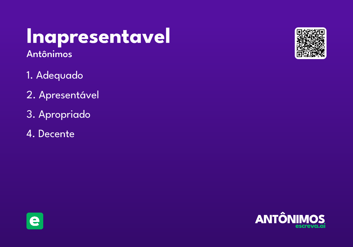 inapresentavel