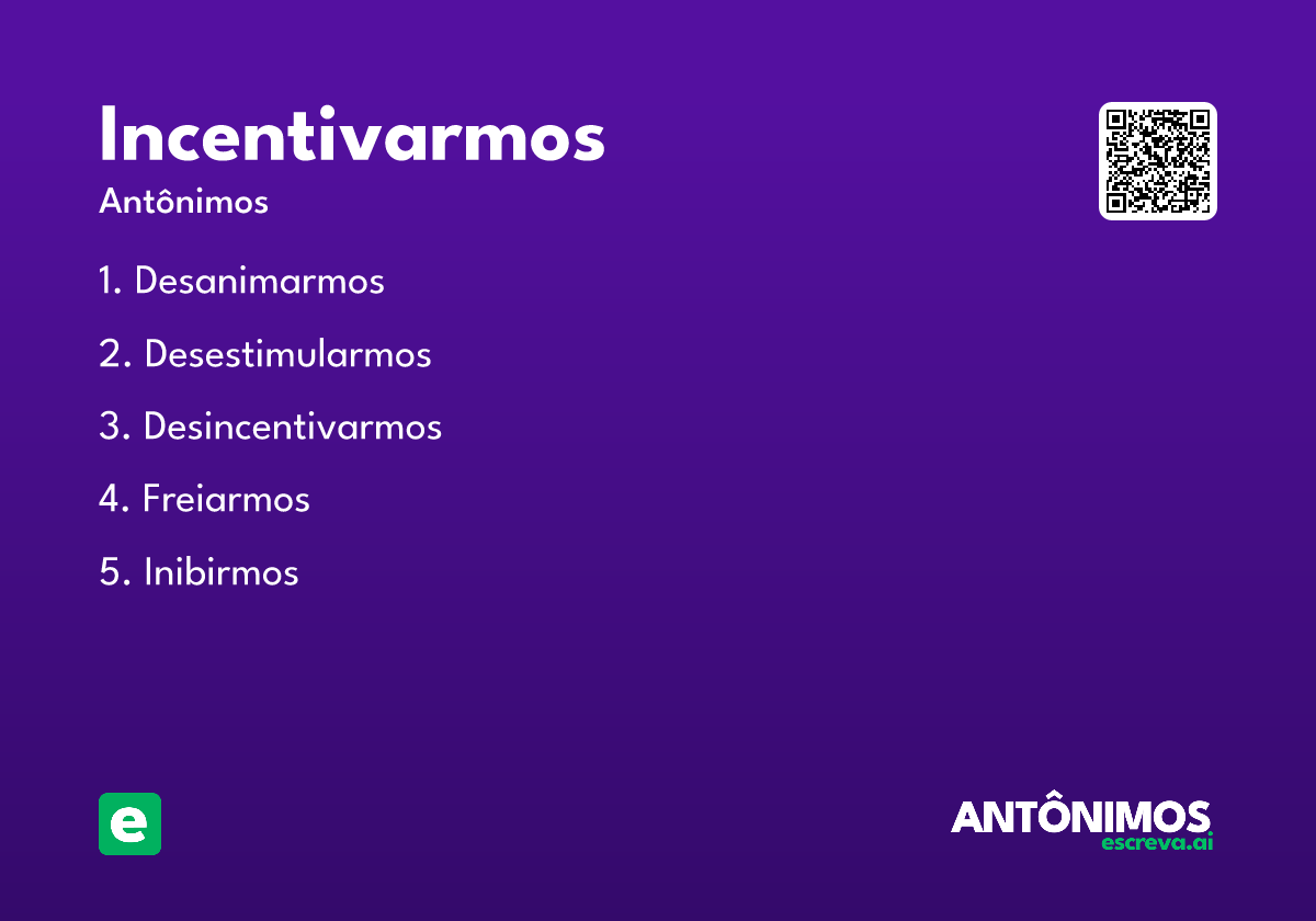 incentivarmos